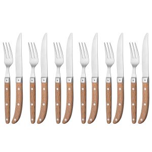 کارد و چنگال استیک خوری 12 پارچه دبلیو ام اف مدل WMF Ranch steak knife