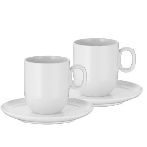 فنجان و نعلبکی دبلیو ام اف مدل WMF Barista Cafe Creme مجموعه 2 عددی