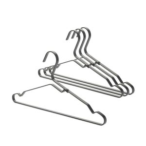 چوب لباسی برابانتیا مدل BRABANTIA Aluminium بسته 4 عددی